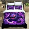 Cartoon Gengar Print Bedding Set Duvet Cover Comforter Bed Youth Kids Girl Boys Luxury Birthday Gift