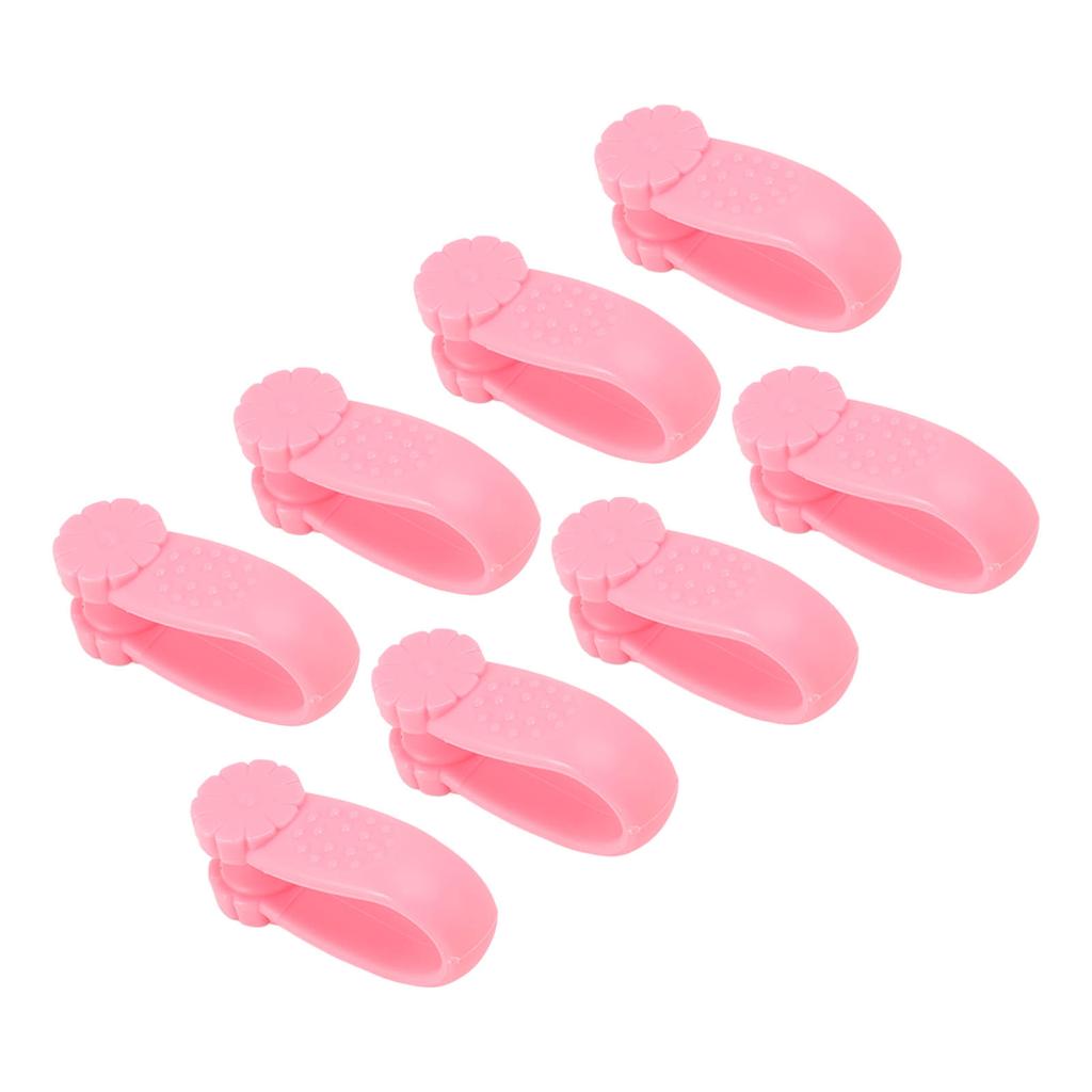 8PCS Hand Pressure Point Tool Plastic Hand Acupressure Clip for Between Thumb and Index Migraine