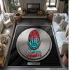 AC Milan Printed Flannel Area Rug Non Slip Soft Polyester Floor Carpet Indoor Decor Mat for Bedroom Living Room Sofa Game Room Home Decoration