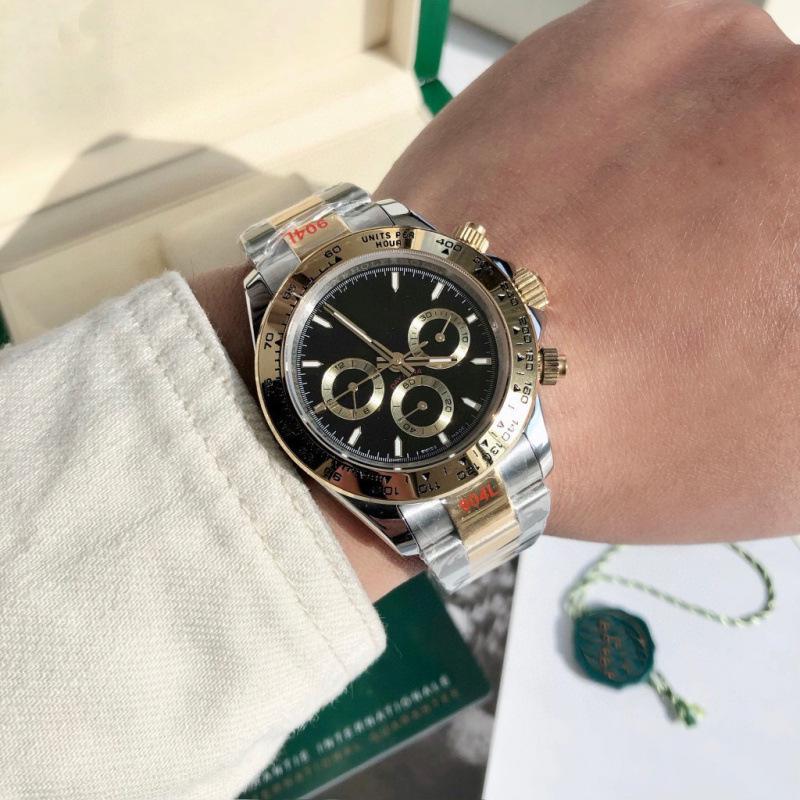 Мужские двухцветные автоматические механические часы Rolex Daytona Series  Панда