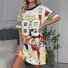 Vacation Short Sleeve T-Shirt Dress Women 3D Print Loose Plus Size Beach Dresses
