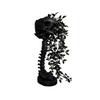 Vintage Metal Style Cemetery Art Gothic Skull Planter for Succulents Pothos, Creative Skeleton Flower Pot with Unique Gift Birthday Spine