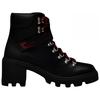 Moncler Leather Lace-Up Chunky Heel Ankle Boots Women ankle boots Black G209B4F7080002SEA999