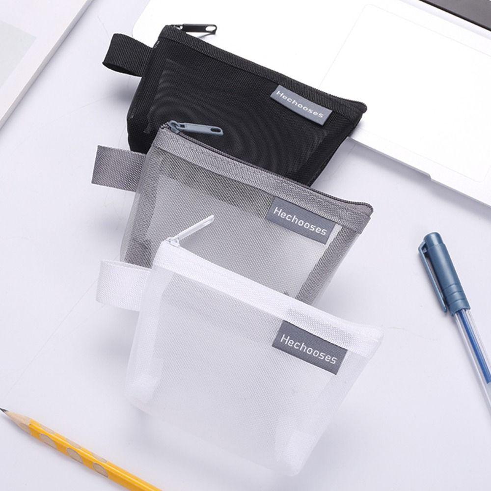 Key Lipstick Mesh Coin Purse Three-dimensional Small Item Storage Coin Bag Nylon Card Holder Office