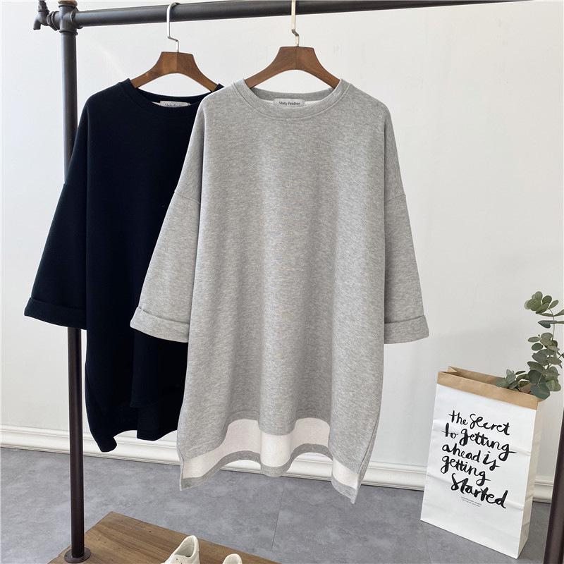 2023 Autumn/Winter Loose Long-Sleeve Maternity T-Shirt for Women