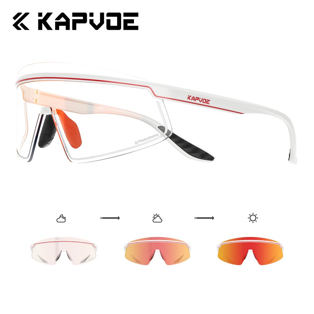 Kapvoe Sports Sunglasses Road Bike Mountain Bicycle Cycl Glasses Riding Goggle Sports Eyewear for Man Women Cycling Glasses