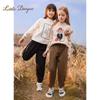 Girls' Velvet Wool Pants with Temperature Control - Perfect for Autumn & Winter
