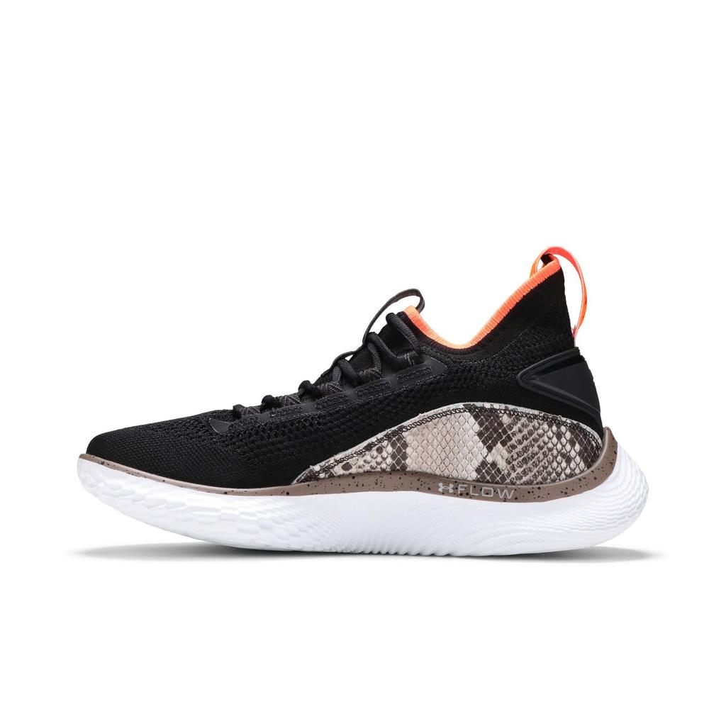 Under Armour Curry Flow 8 'Strike Flow' (Unisex) Black / White Basketball Shoes 3024429 005