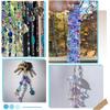 210Pcs 6 Styles Transparent Electroplate Glass & Handmade Lampwork Beads Mixed Color 12~16.5x11~15x5~11mm Hole: 1~1.4mm