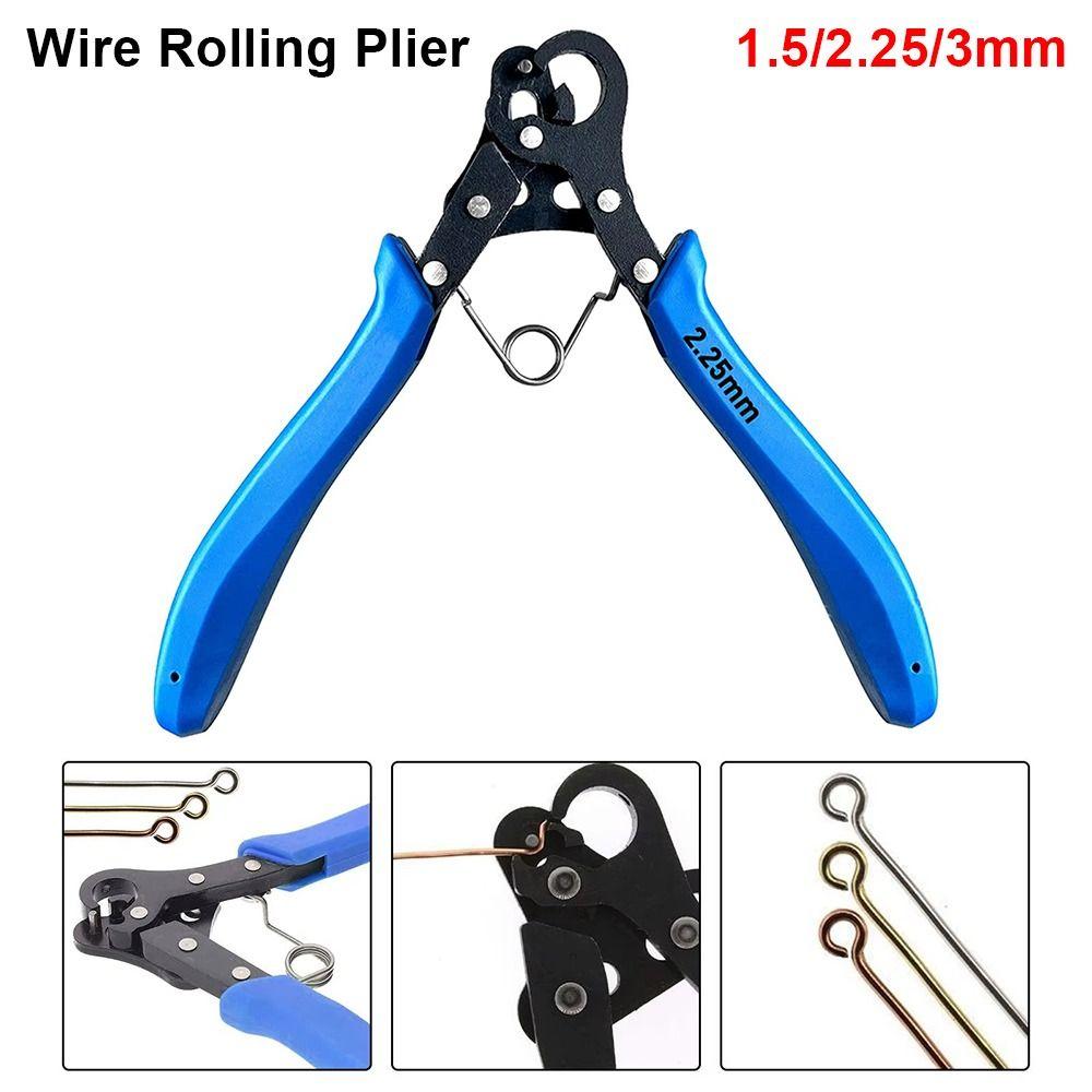 1Pcs 9 Needle Wire Rolling Plier 1.5/2.25/3mm Round Nose Plier for Wire Winding Bending