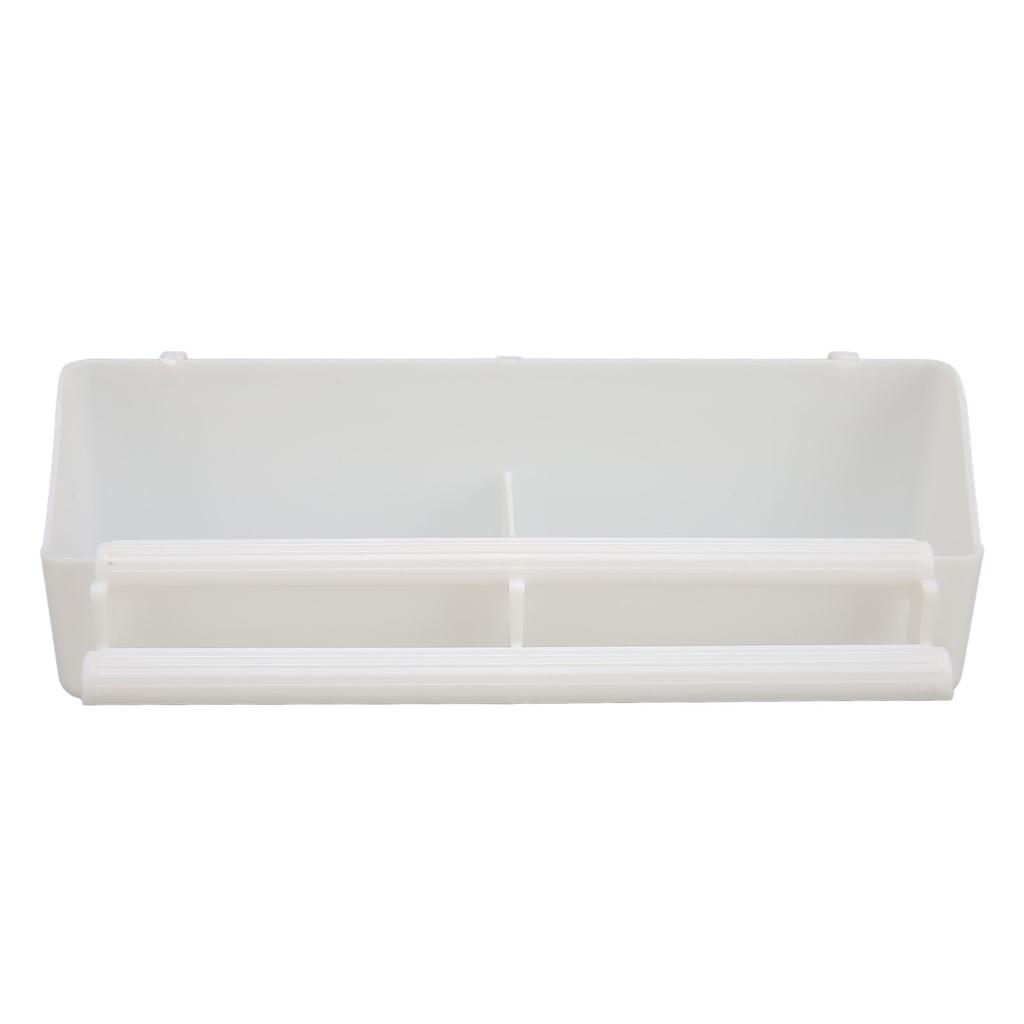 Bird Cage Hanging Feeder Double Cups Bird Water Food Feeder with Standing Pole for Parrot Pigeon