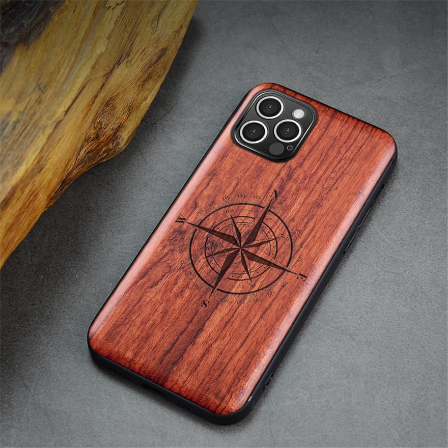 Custodia in Legno Naturale Vero TPU per iPhone 16 15 14 13 12 11 Pro max Custodia Cover Guscio Telefono Funda per iPhone 16 Pro Max