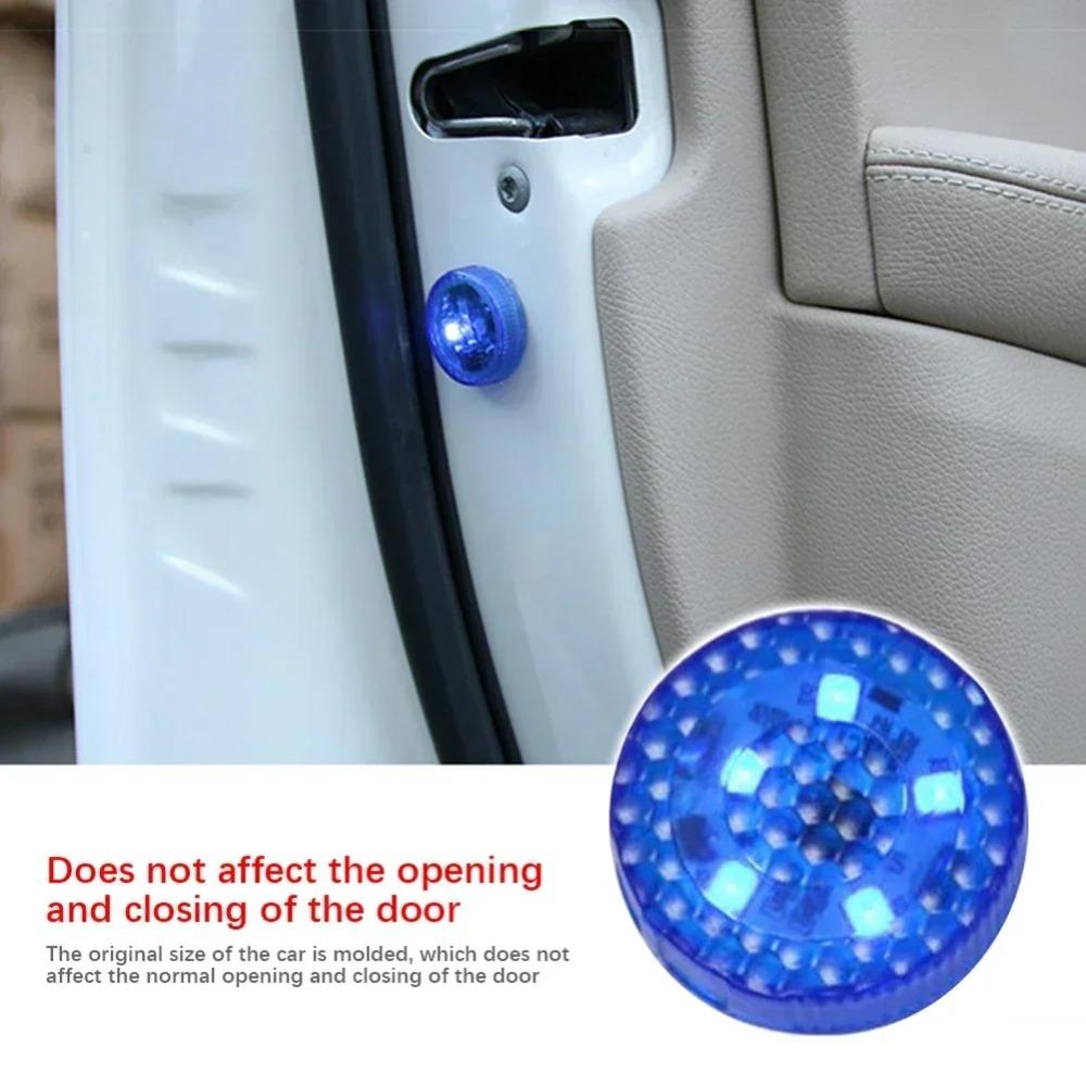 2/4//8pcs Car Door Warning Lights Safety Strobe Door LED Light Signal Flash Lamps Universal for Auto Decoration Lamp Car Goods