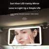 Auto Sun Visors Mounted Vanity Mirror With Distortion Free Reflection And ABS Construction For On The Go Touch Ups