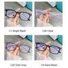 Clear Frame Small Rectangle Blue Light Blocking Glasses for Women Men Myopia Computer Eyewear Transparent Optics