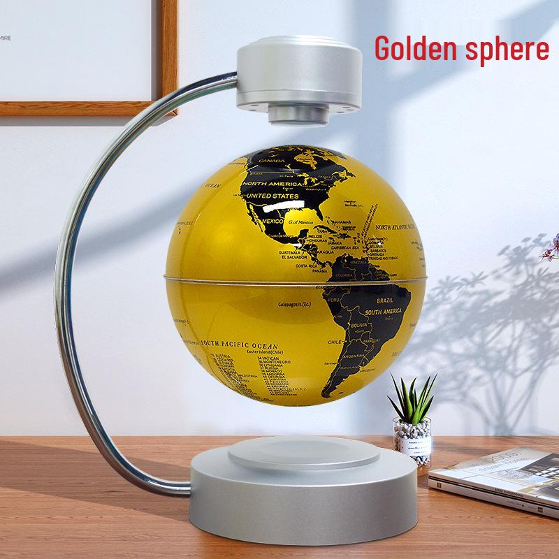 6-Inch Self-Rotating Magnetic Levitating Globe: Luminous Home Decor Gift