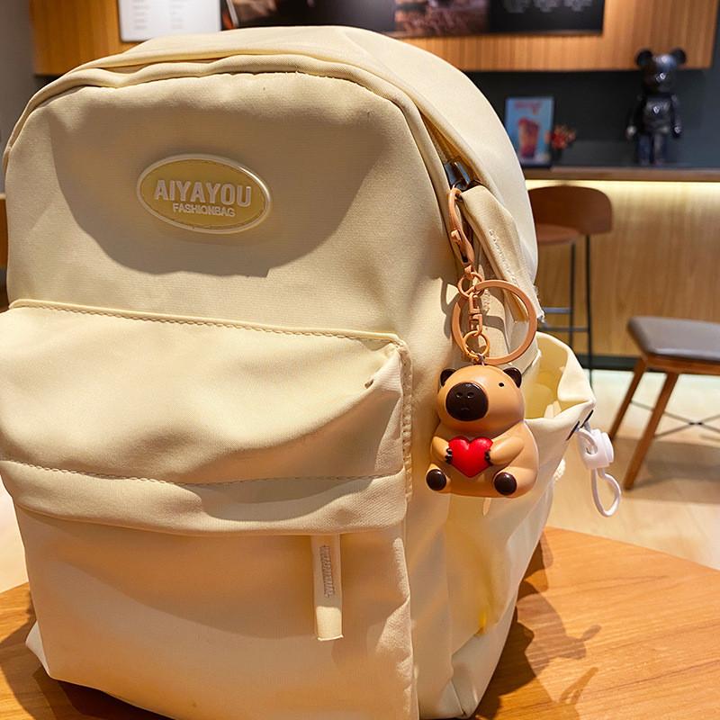 Unikátní Svítící Zvukové Srdce Kapybara Klíčenka Silikonový Materiál Pro Párty A Oslavy