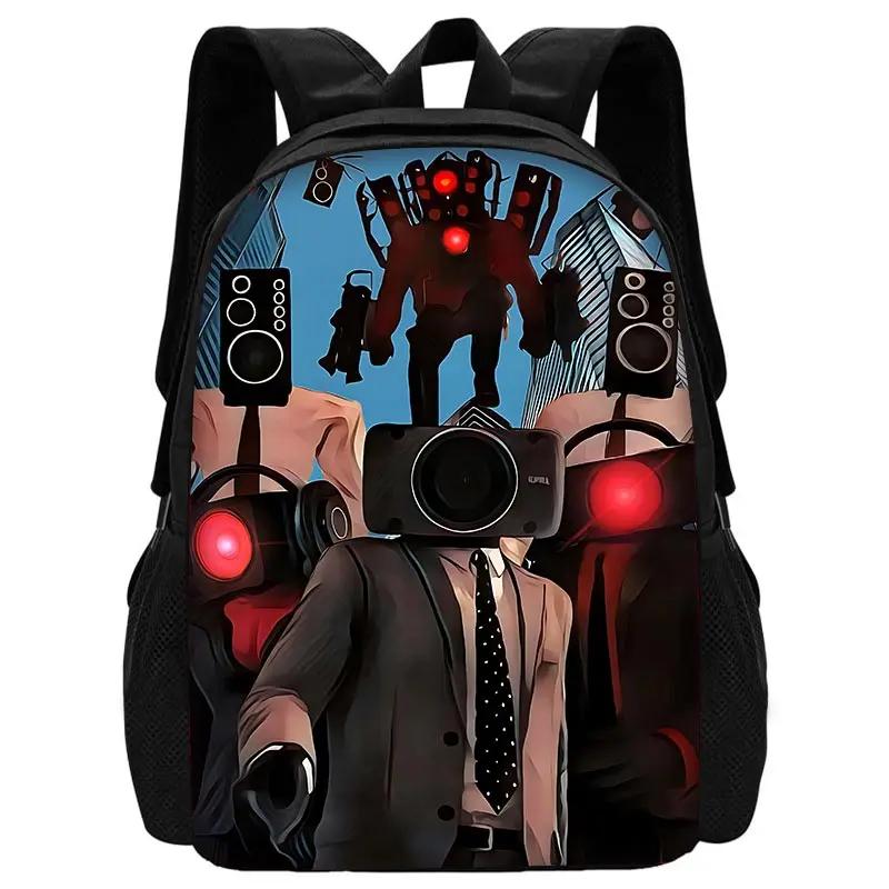 TITAN SPEAKER MAN Child School Backpack With Shoulder Bag Pencil Bags School Bags for Boys Girls Best Gift