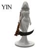 Gothic Grim Reaper Figurine 3D Printed Hooded Woman Statue, Figurine, Dark Theme Ornament Halloween Party Decoration for Home Office Desk Shelf Scary