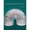 Exhaust Fan Exhaust Duct Thickened Aluminum Foil Vent Pipe Ventilating Fan Hose Kitchen Range Hood Smoke Vent Tin Paper Tube