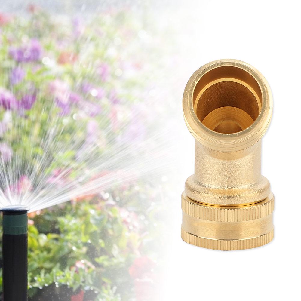 3/4" Messing Winkel Kugelhahn Schlauchanschluss Adapter mit Dichtung für Garten