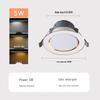 Lishen Tri-Color LED Recessed Downlight