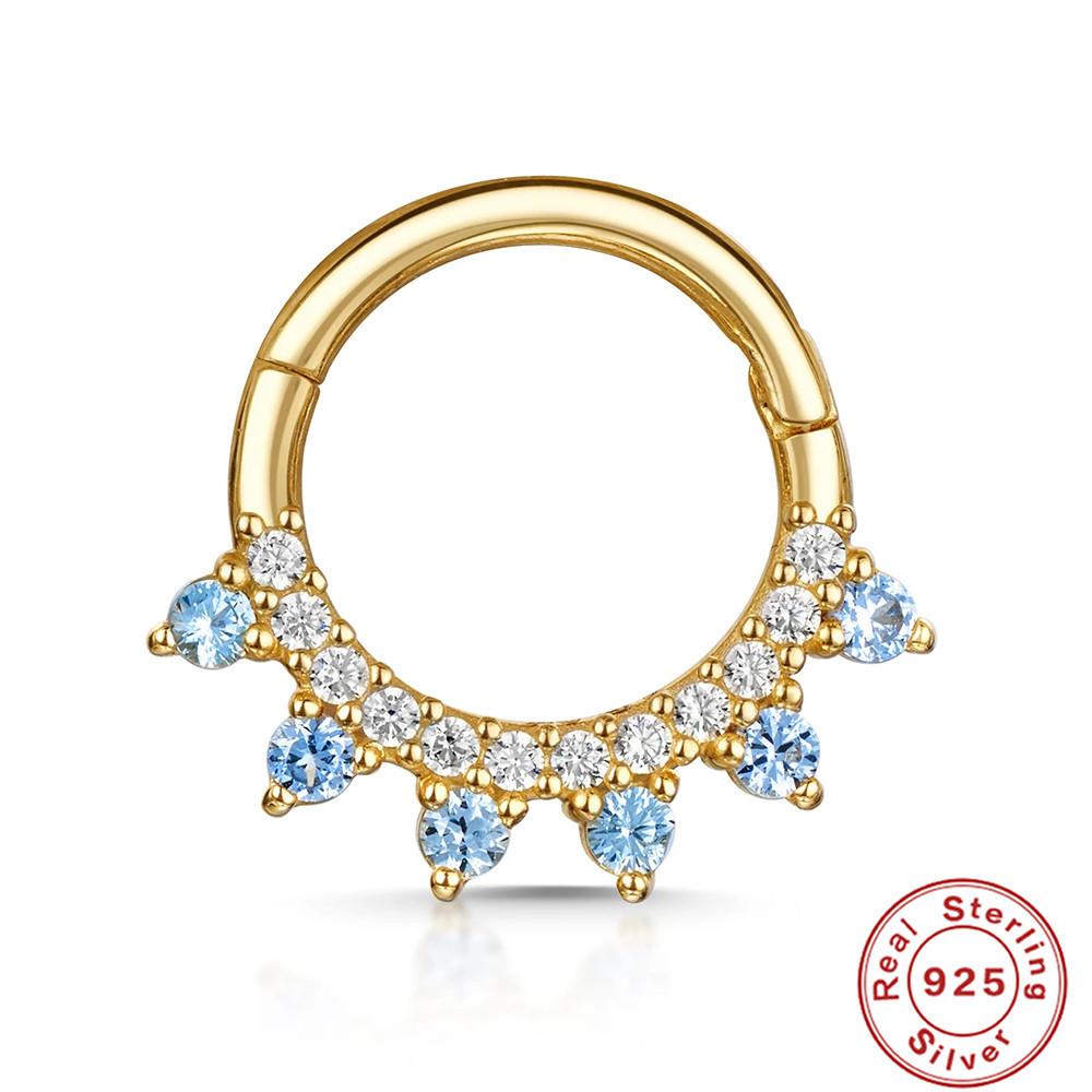 Sterling Silber S925 Körperpiercing Knorpel Nahtloser Nasenring Offener Ring Piercing Mode Nasenring Ohrringe Fußohrringe Ohrringe