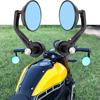 28GC 2Pcs Universal 7/8" Round Handlebar Rear Mirrors Motorcycle Rearview Mirror