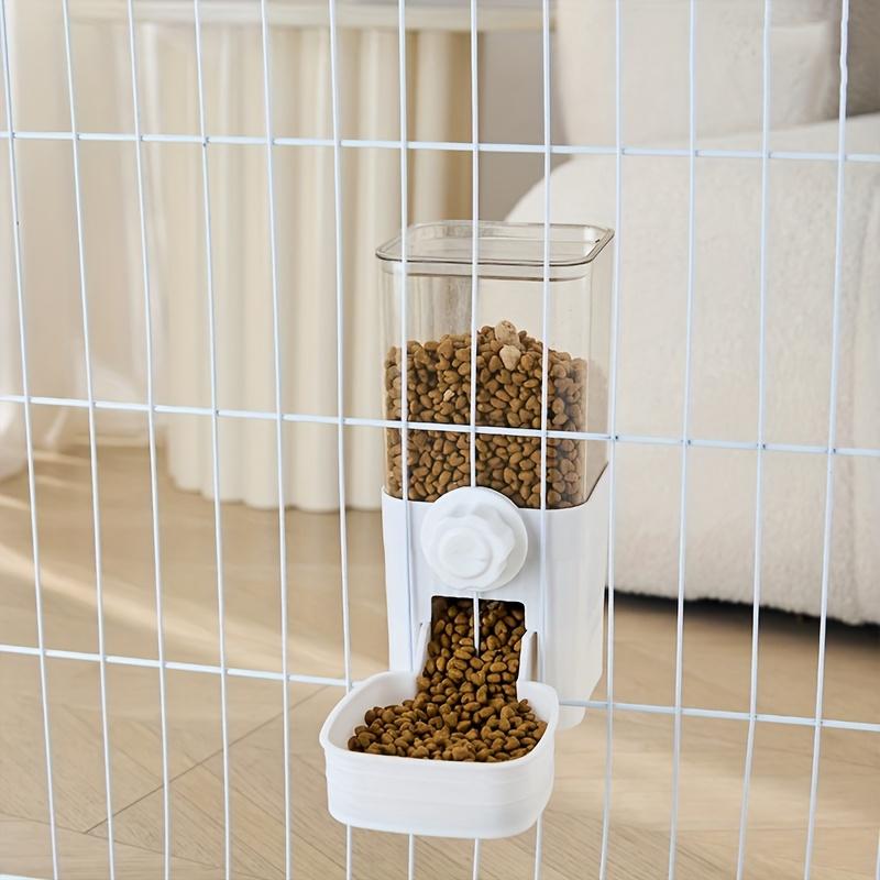 

Автоматическая подвесная кормушка и поилка для домашних кошек для клеток, автоматический набор мисок для кормления и питья с гравитационной подачей, подходит для выращивания кроликов, кошек, собак Feeder Of 40.58oz белый