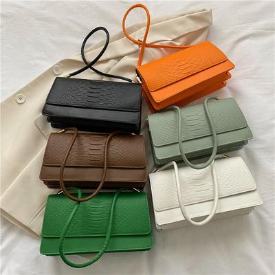 Bag Womenpopular Crocodile Pattern Single Shoulder Underarm Bag Fashion Versatile French Minority Women Bag Trend