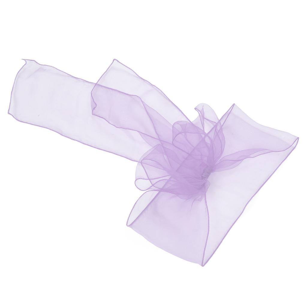 10 Stück Organza Bankett Stuhlschleife Exquisite Stuhlschleifen Schärpen für Hochzeitsfeier DekorationLeicht