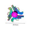 New Colorful Rainbow Alloy Fingertip Gyro Decompression Creativity Finger Spinners Hand Fidget Small Toys
