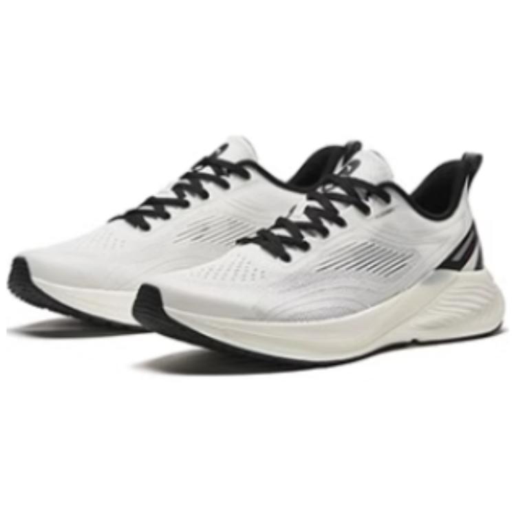 New Anta Hydrogen Run 6th Generation Cushioning, Wear Resistant Low Top Running Shoes Men's Black White 112425540-1