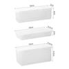 Plastic Pencil Case Buckled Stationery Box Waterproof Desktop Storage Box  Sundries