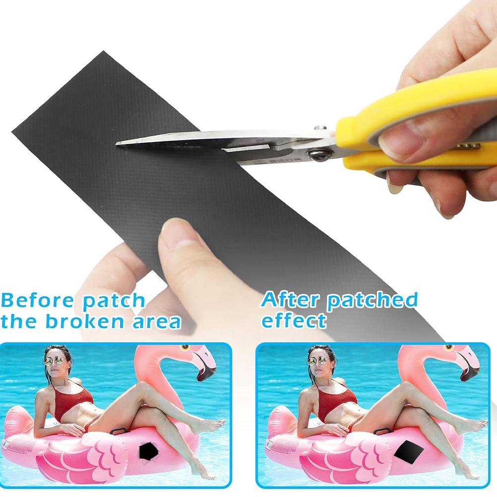 5Pcs/Set Inflatable Boats PVC Repair Patch with Glue Kayak Special Damaged Leaking Hole PVC Repair Patch Waterproof Patch Tool