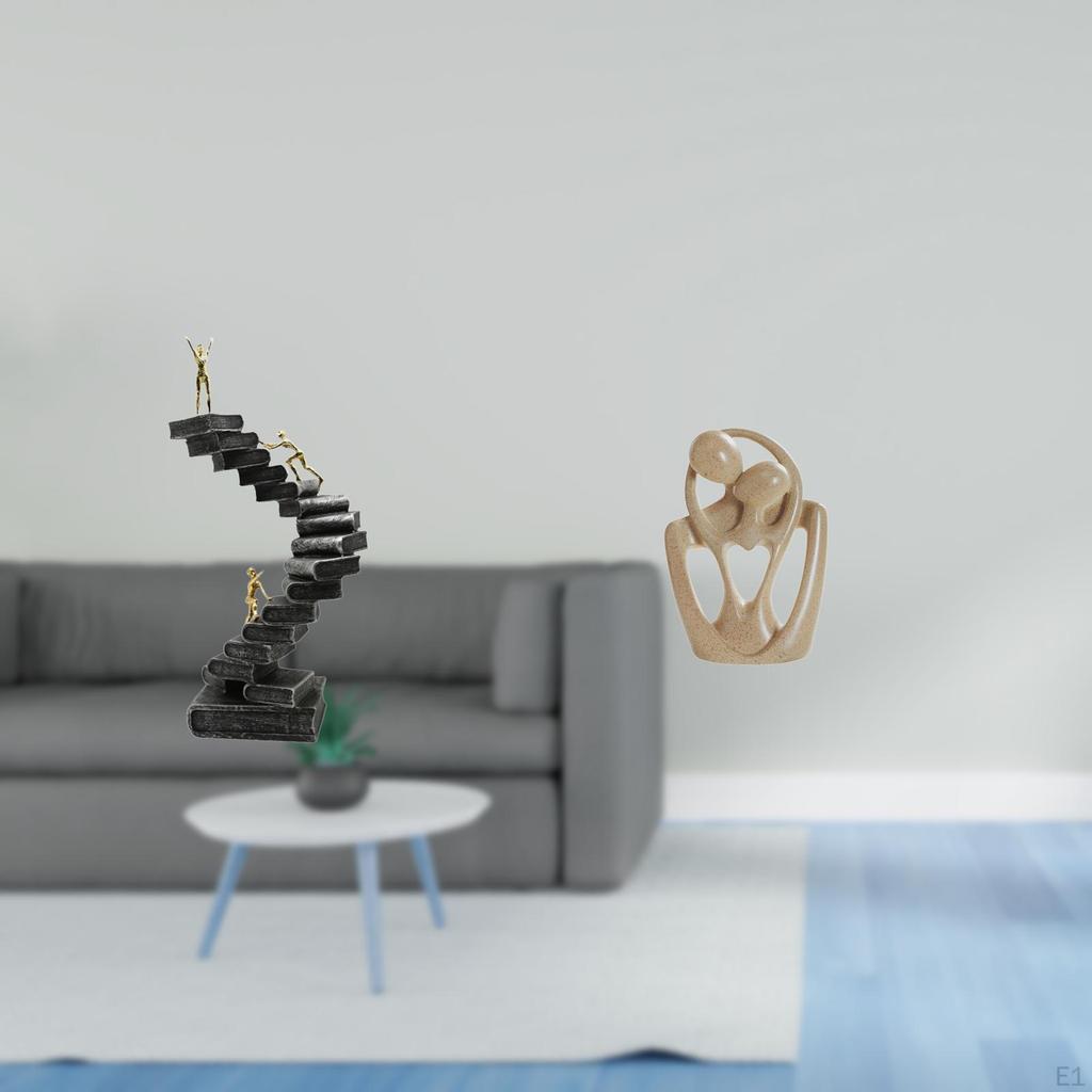 Resin Abstract Figure Statue for Bookshelf And Bookcase Desktop Table Decorations Creative