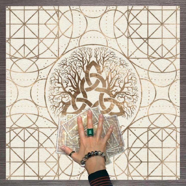 Tarots Tablecloth Divinations Table Cover Oracles Board Game Mat