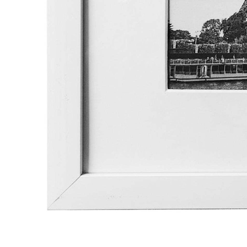 5Pcs PVC Photo Frame Plastic Lightweight Horizontal Vertical Hanging Modern Wall Decoration White
