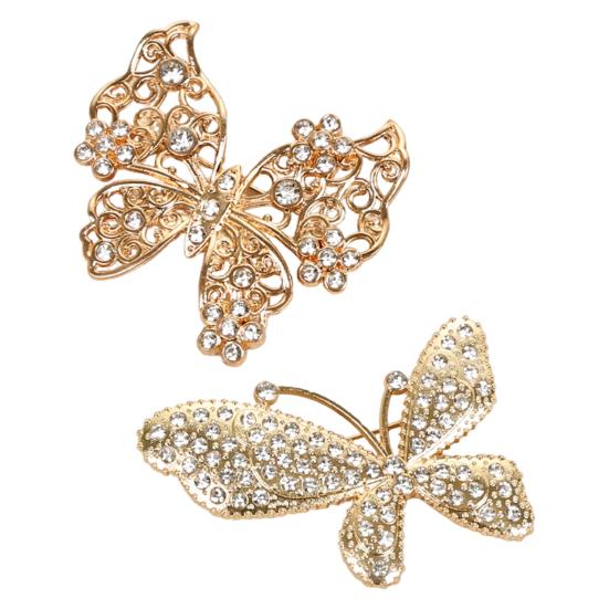 Non-fading Butterfly Brooch Rhinestone for Women, Shape Lapel Pin Lightweight Clip, Sweater Cardigan Coat Suit Scarf Jewelry Accessories