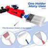 Rotating Head Plastic Paint Brush Holder Painting Tool Adapter Plastic Extension Poles Attachment Holder Enduring