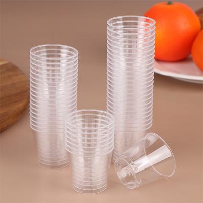 50Pcs 30ML Disposable Clear Plastic Cups Mini Shot Glasses Jelly Tasting Cups Party Tableware