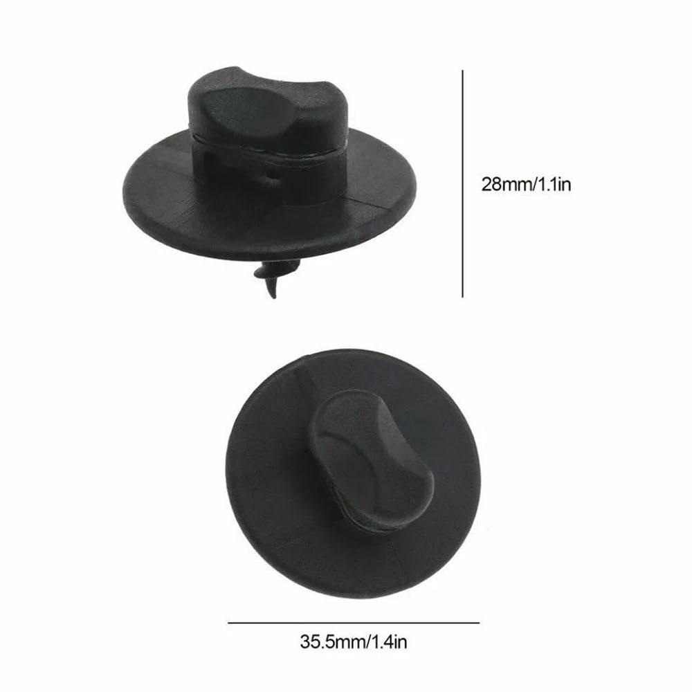 4PCS Floor Mat Carpet Screw Clips Screws Turn Lock 3D0864851B41 For VW