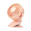 Clip on Fan Quiet USB Small with Mini for Climbing Outdoor Home White