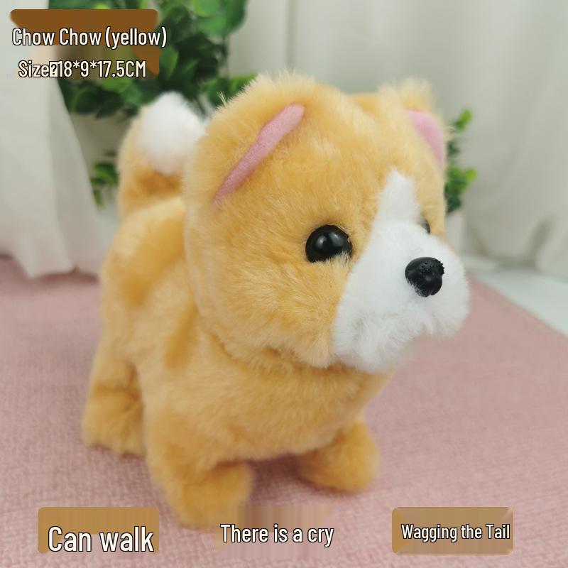 Plush Electric Walking & Barking Teddy Dog Simulation Toy for Children