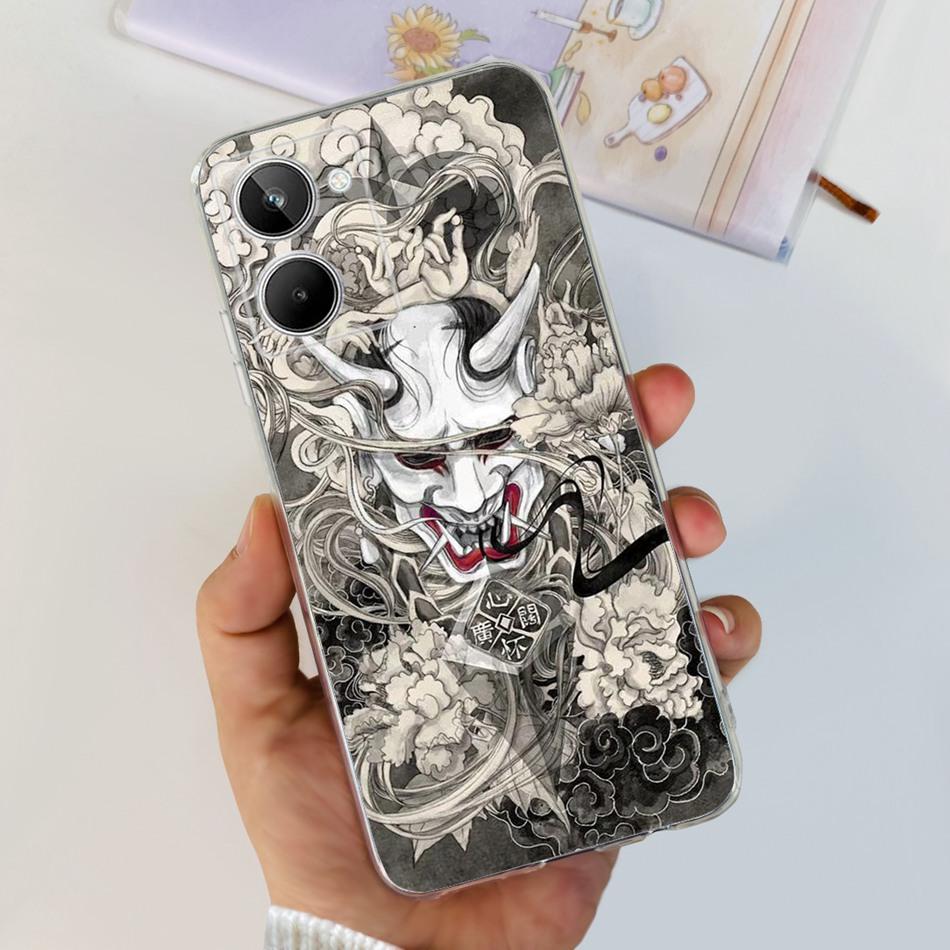 Cute Flower Cat Painted Case For Realme 10 / Realme 10 Pro / Realme 10 Pro+ Soft Silicone TPU Cover For Realme10 4G 10Pro Plus