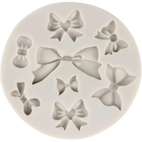 Bows Silicone Molds Bow Fondant Mold For Cake Decorating Cupcake Topper Candy Chocolate Gum Paste Polymer Clay
