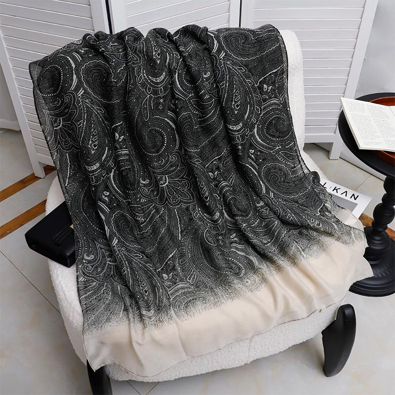 Bohemia Paisley Luxury Designer Ladies Women Scarf Female Ventilate Cotton Linen Shawl Four Seasons Muslim Hijab 90*180cm