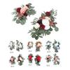 2pcs Artificial Wedding Arch Flowers Lifelike Wedding Welcome Signs Floral Decoration Fadeless Exqui