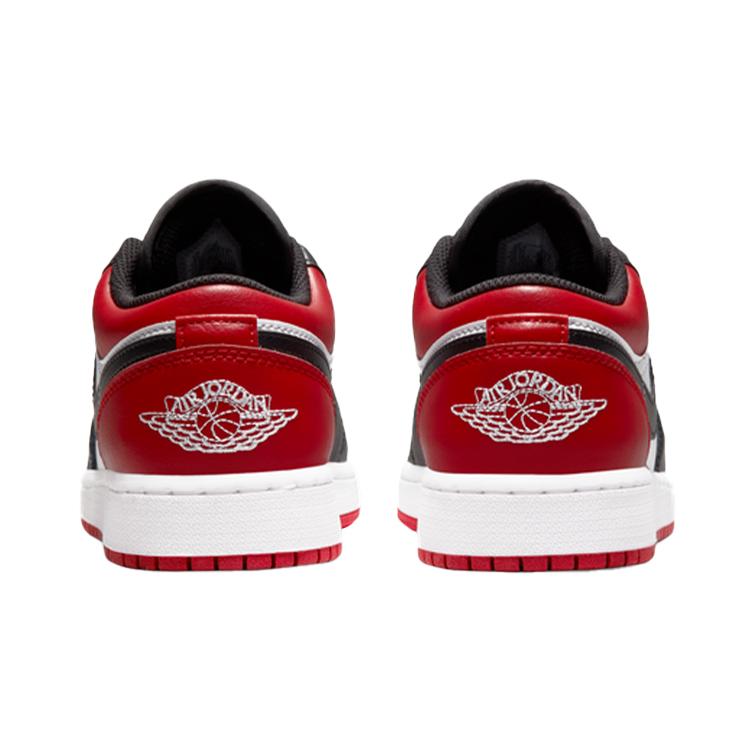 New Jordan 1 Low Bred Toe GS 553560-612