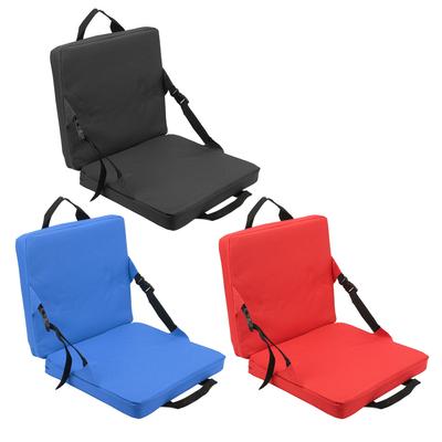 Silla Plegable Portátil Con Respaldo Cómodo Cojín de Asiento para Estadio Para Acampar al Aire Libre Playa